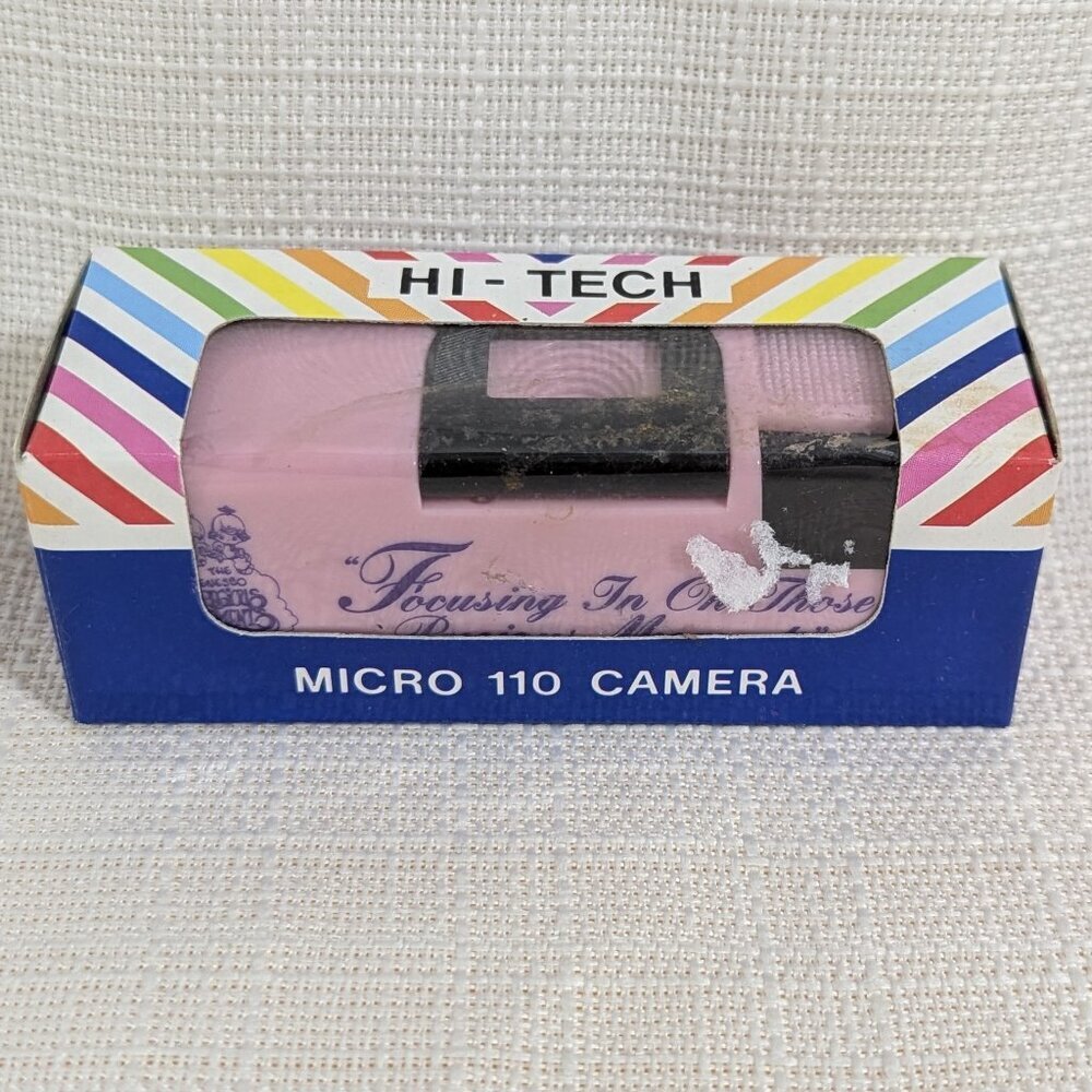 Vintage 1997 Pink Hi-tech Micro 110 Camera Precious Moments Enesco